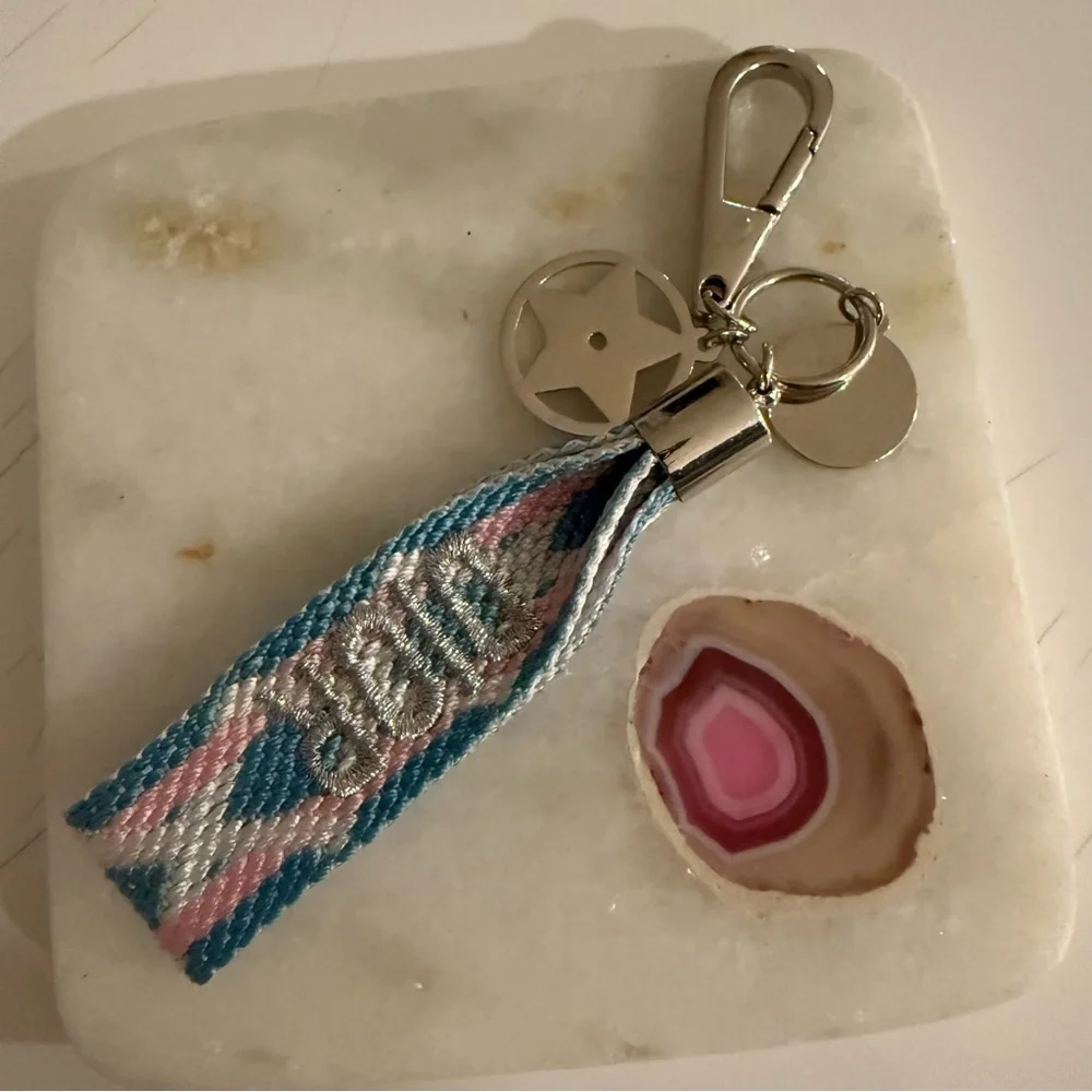 DIOR Accessories Woven Bag Charm Key Chain
